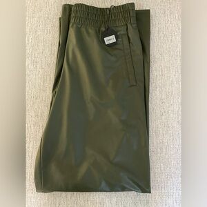 Offline by Aerie Wide Leg Vegan Leather Joggers (M)